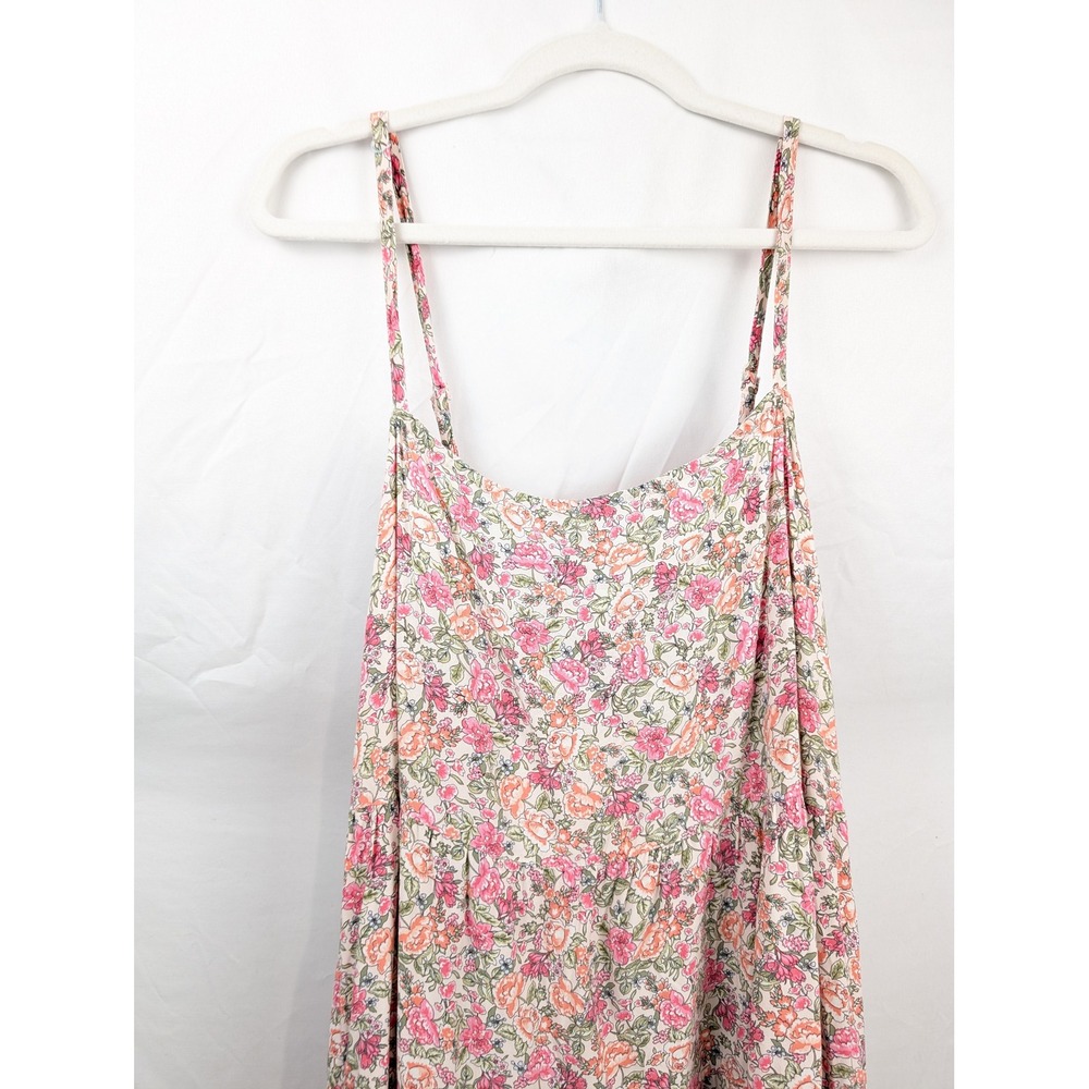 Old Navy Pink Floral Midi Dress - Picture 3 of 9